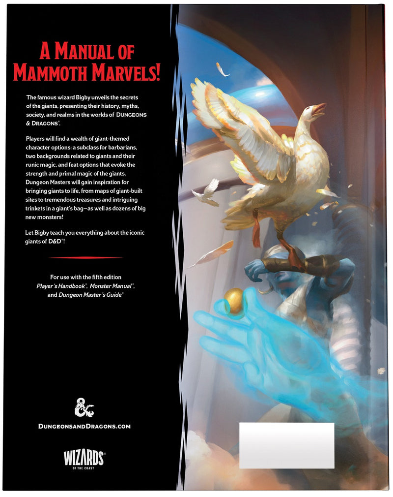 DND RPG Bigby Presents Glory of Giants Hardcover (EN)