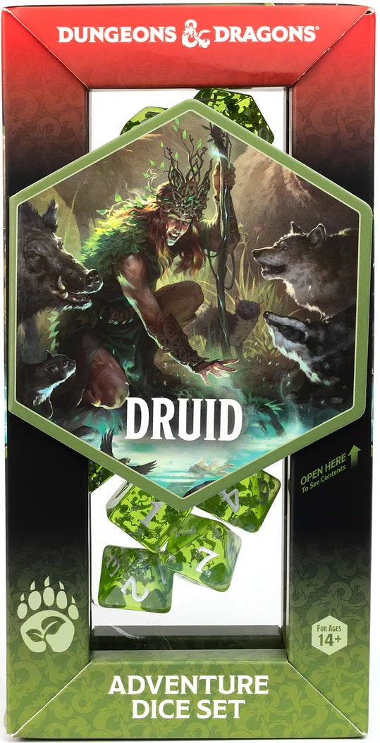 DND Dés d'aventure Druide : Vert