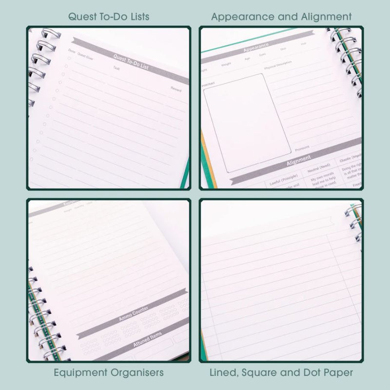 Roll & Play - Carnet de Quêtes du Personnage du Joueur (Anglais)