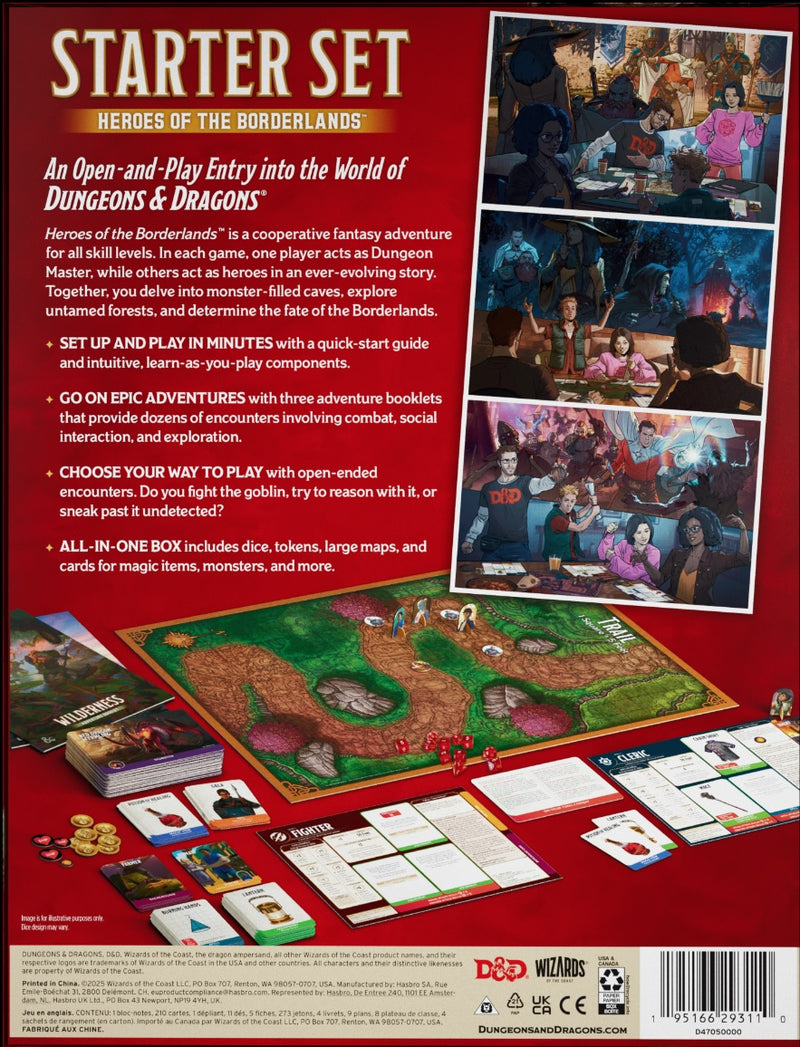 DND RPG 2024 Starter Box Set Heroes of the Borderlands