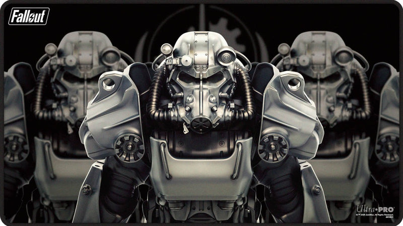 UP Playmat MTG Fallout Brotherhood of Steel Bethesda Black Stitch