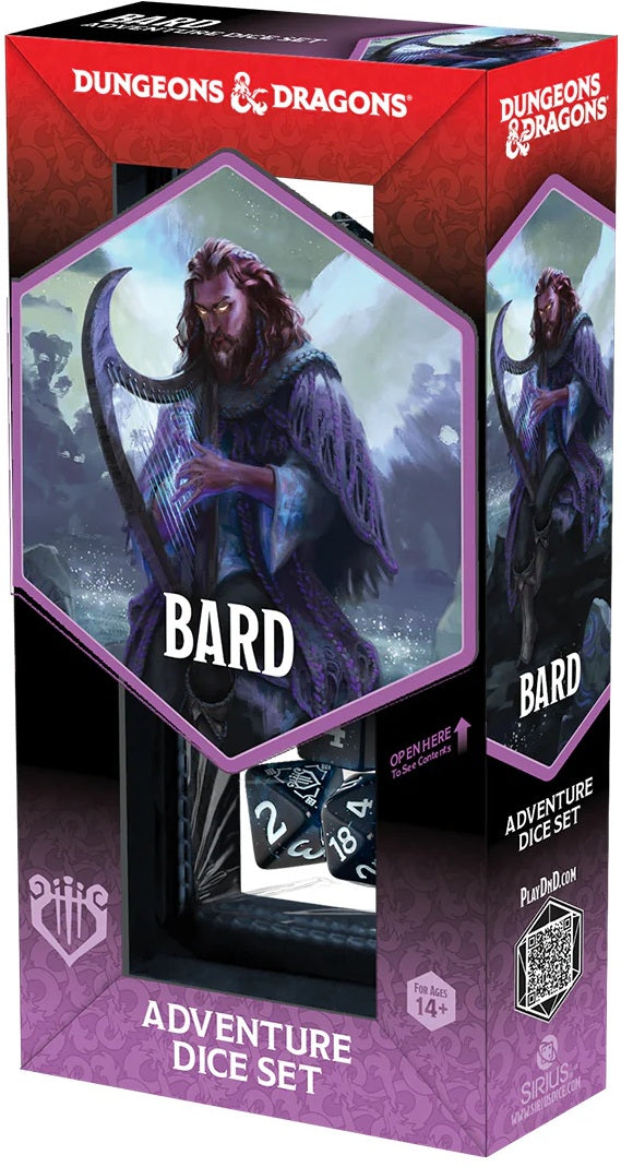 DND Adventure Dice Bard Blue/Black