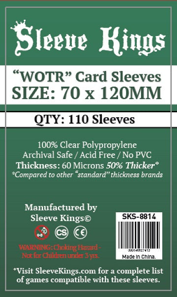 SK Sleeves 70mm x 120mm 110ct