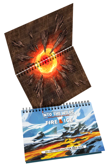 Into the Wilds Extraplanar Battlemap Books: Fire & Ice