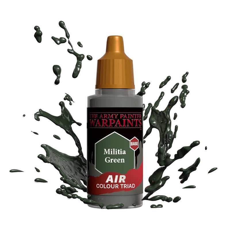 Army Painter - Warpaints Air : Acrylique Air Vert milice (18ml)