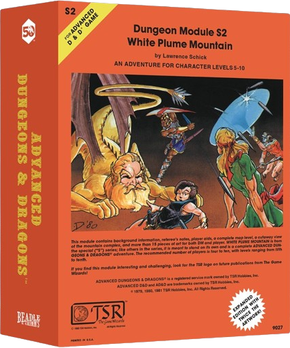 BNG Dice Set - DND Classic Module White Plume Mountain