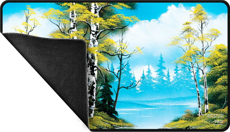 UP Playmat Bob Ross Lakeside Path Black Stitched