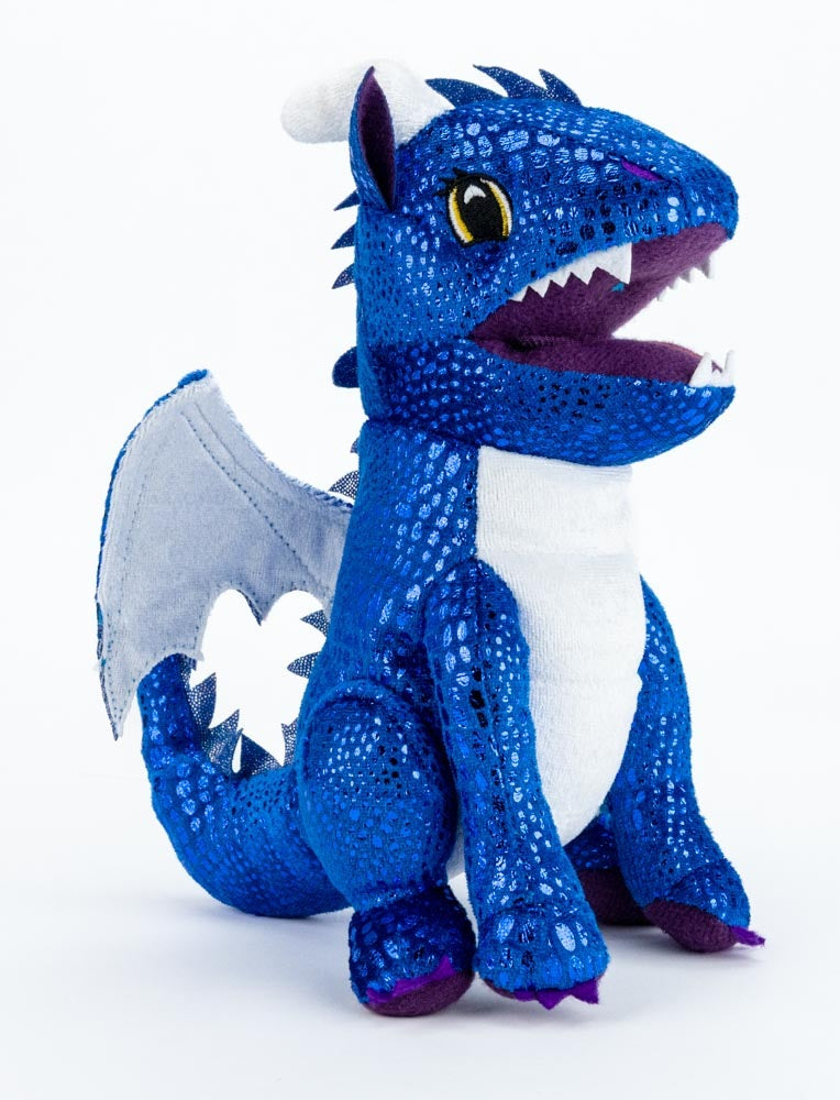 Peluche Sac à Dés Dragon Bleu