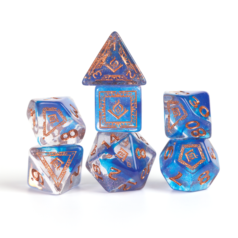 DND Adventure Dice Wizard : Bleu
