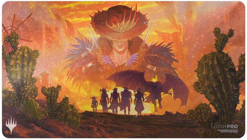UP PLAYMAT MTG OUTLAWS OF THUNDER JUNCTION HOLO