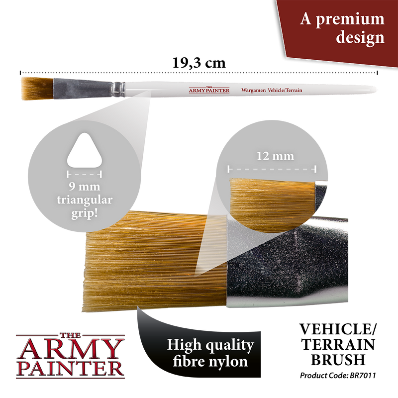Army Painter - Wargamer Brush - Vehicule/Terrain