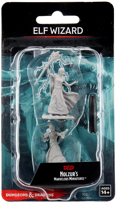DND MINIS NON PEINTES WV12 FEMME ELFE MAGICIENNE