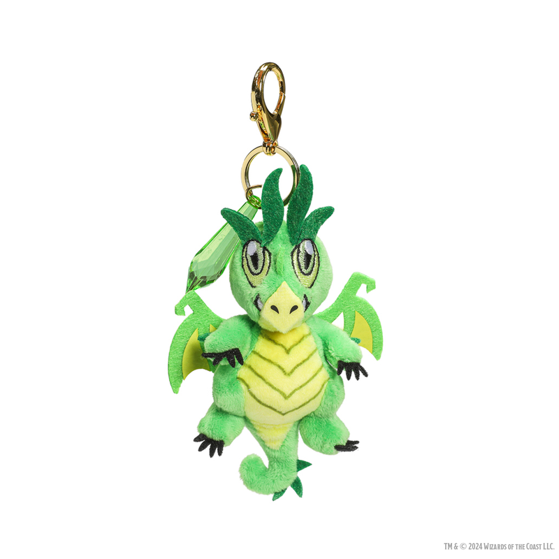 DND 3'' Plush Charms Gem Emerald Wyrmling