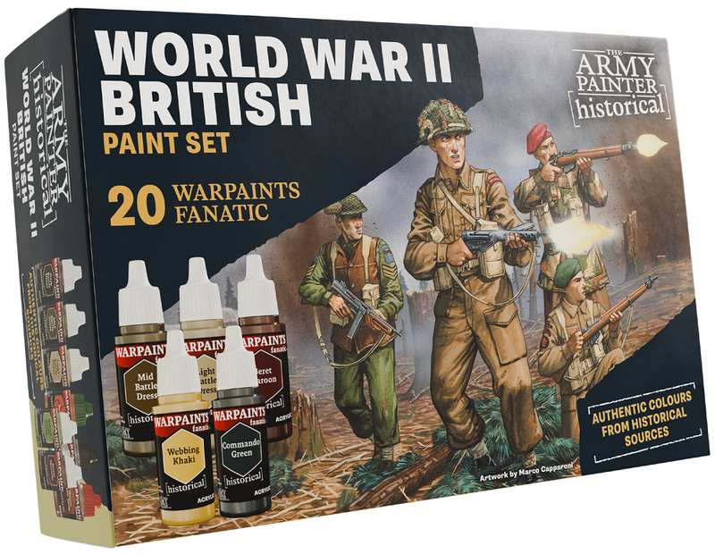 Army Painter : Coffret de peintures historiques britanniques de la Seconde Guerre mondiale
