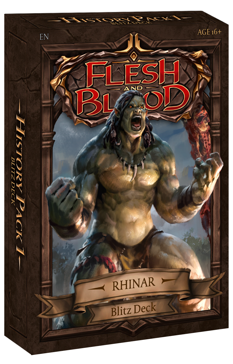 FLESH AND BLOOD HISTORY PACK 1 BLITZ DECK RHINAR
