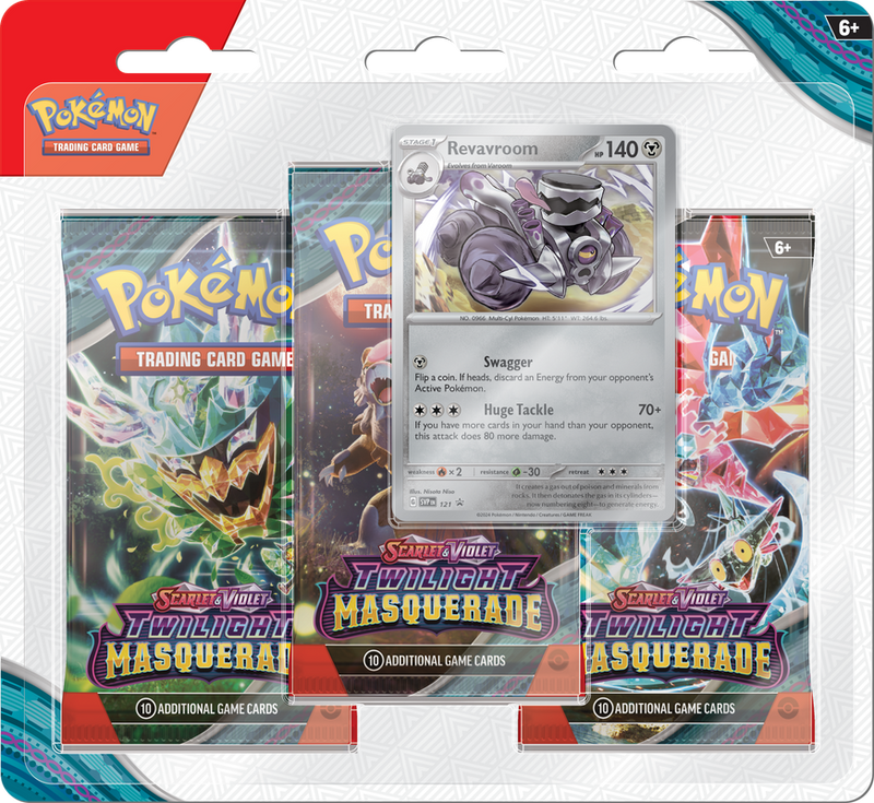 Pokemon SV6 Twilight Masquerade 3-Pack Blister Revavroom