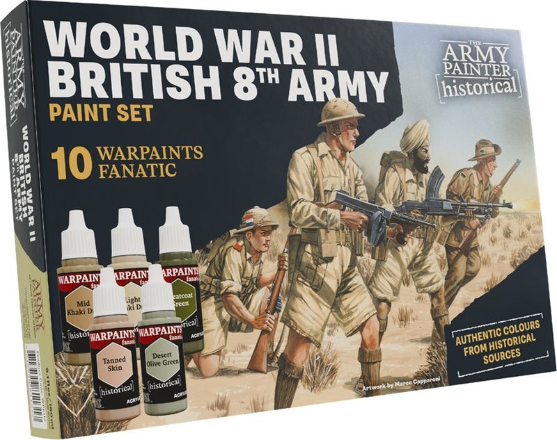 Army Painter : Peintures Historiques Pour La 8e Armée Britannique De La Seconde Guerre Mondiale (Précommande) (16/05/2026)