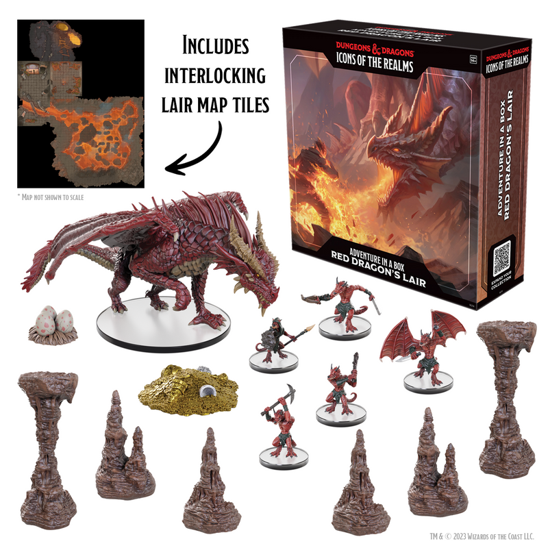 DND ICONS ADVENTURE IN A BOX RED DRAGON'S LAIR