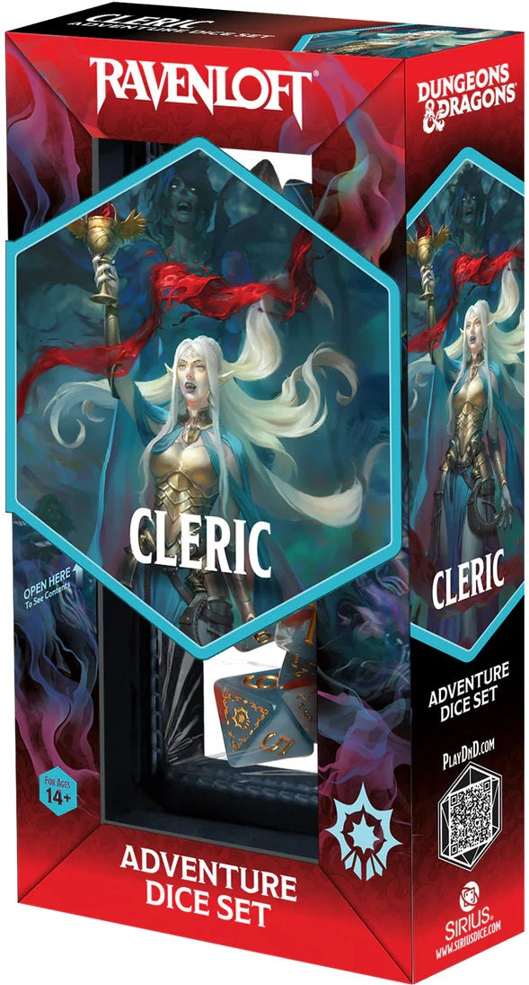 DND Adventure Dice Cleric: Blue/Red
