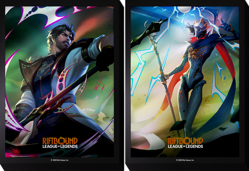 Riftbound League of Legends Vendetta Art Sleeves 100ct - Jayce vs Victor