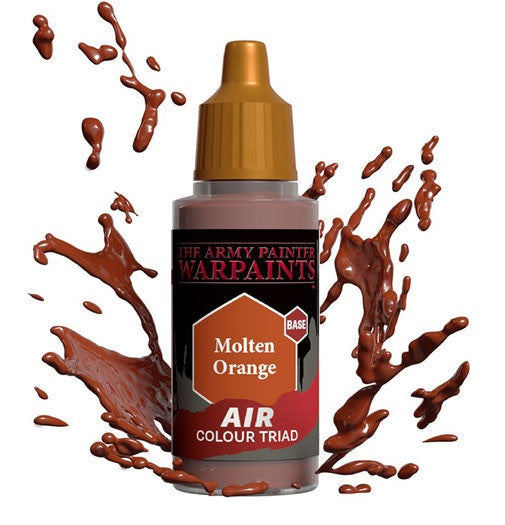 Army Painter- Warpaints Air : Acrylique Air  Orange Molten (18ml)