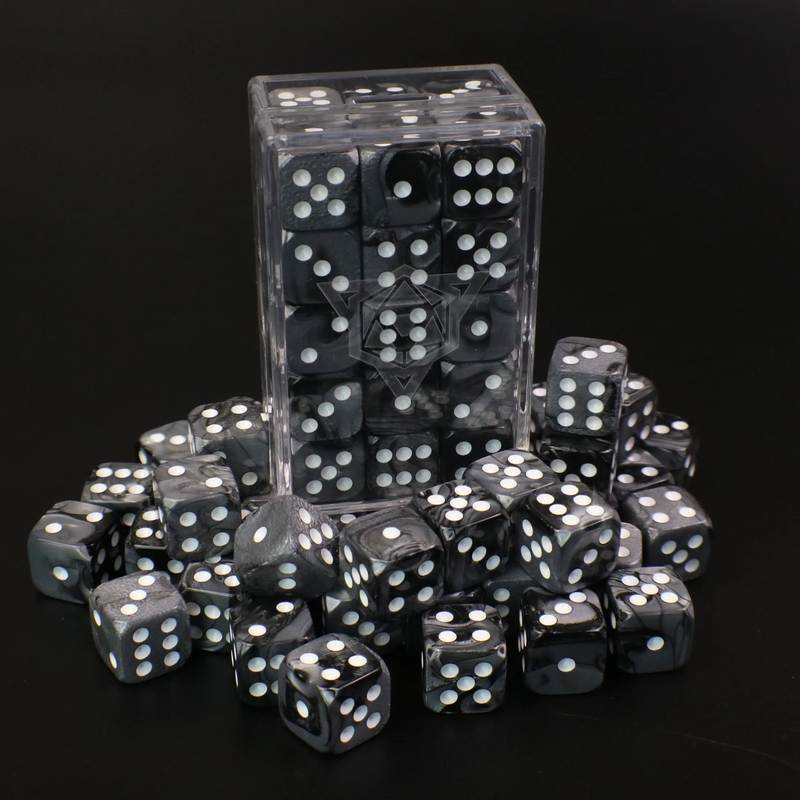 Die Hard Dice Vanguard 14mm d6 Pack - Nocturne and Steel