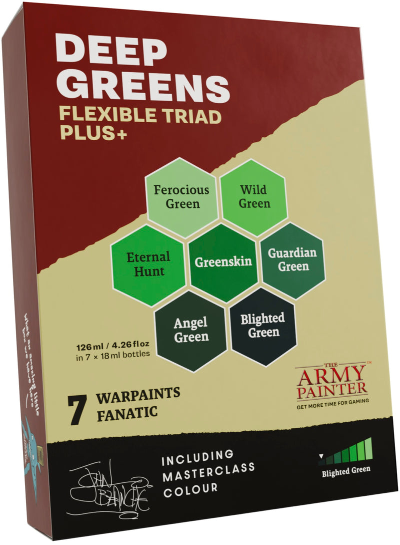 Army Painter - Warpaints: Fanatic Flexible Triad Plus+ Deep Greens
