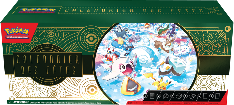 Pokemon Calendrier des Fêtes 2024 (FRANCAIS)