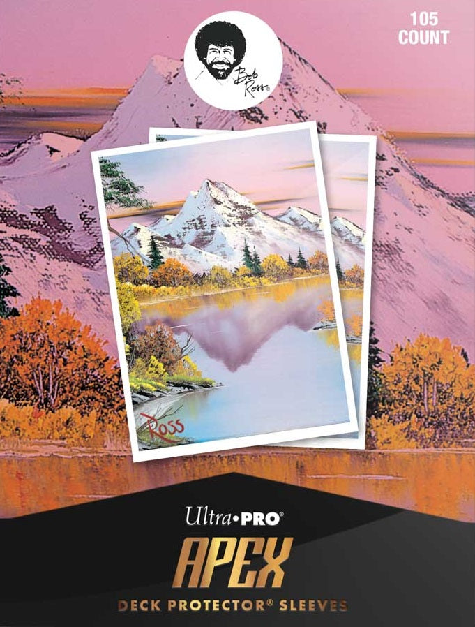 UP D-Pro Apex Bob Ross Mighty Mountain Lake Sleeves 105ct