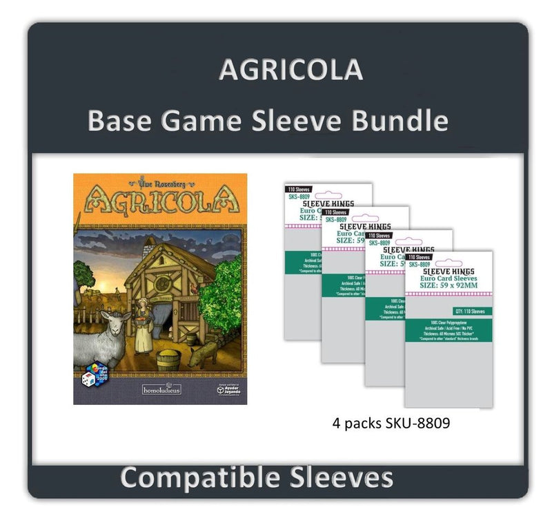 SK SLEEVE BUNDLE AGRICOLA BASE GAME