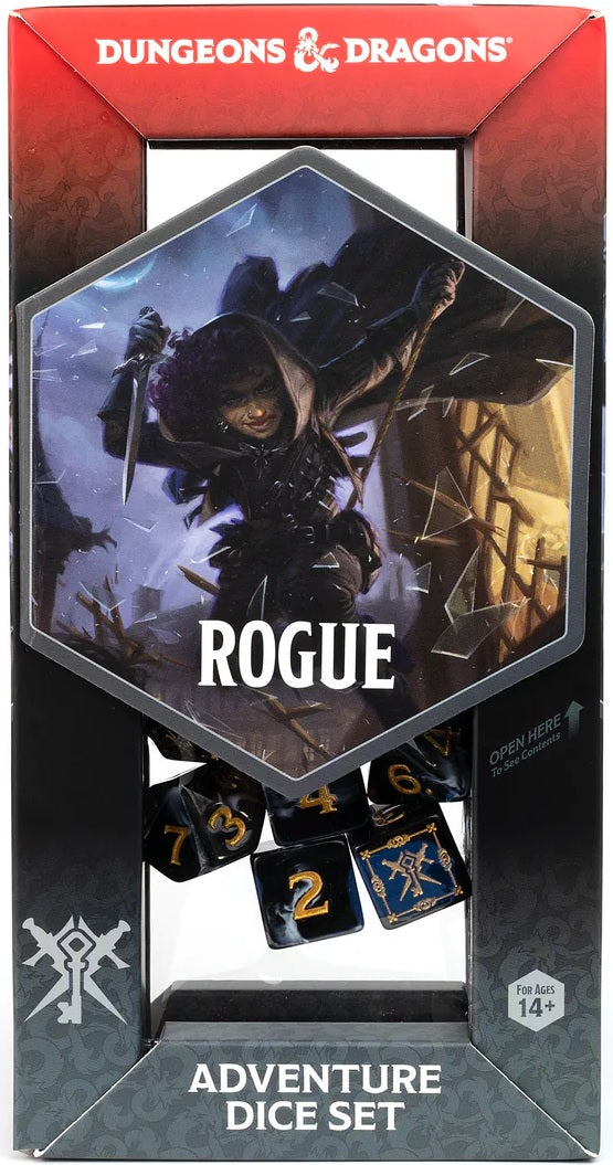 DND Adventure Dice Rogue : Noir