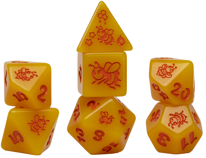 Sirius Dice: Animals Golden Buzz 7-Die Set
