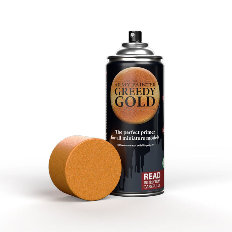 Army Painter - Colour Primer: Greedy Gold Spray (400ml) (Cannot be shipped)