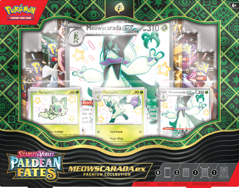 Pokemon SV4.5 Paldean Fates EX Premium Collection Mewscarada EX