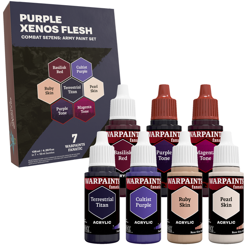 Army Painter - Combat Se7ens: Purple Xenos Flesh Paint Set