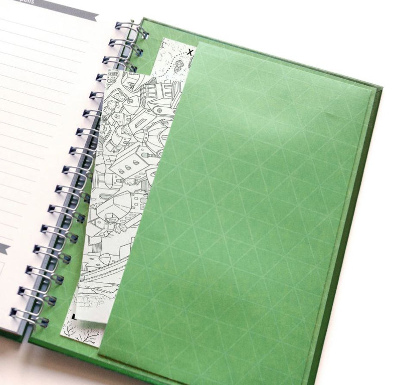 Roll & Play - DnD Character Quest Notebook Wild Green