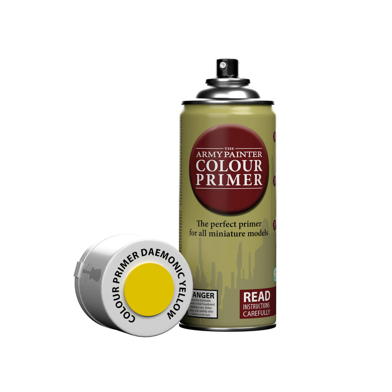Army Painter - Colour primer: Daemonic Yellow Spray (400ml) (Can't be shipped)