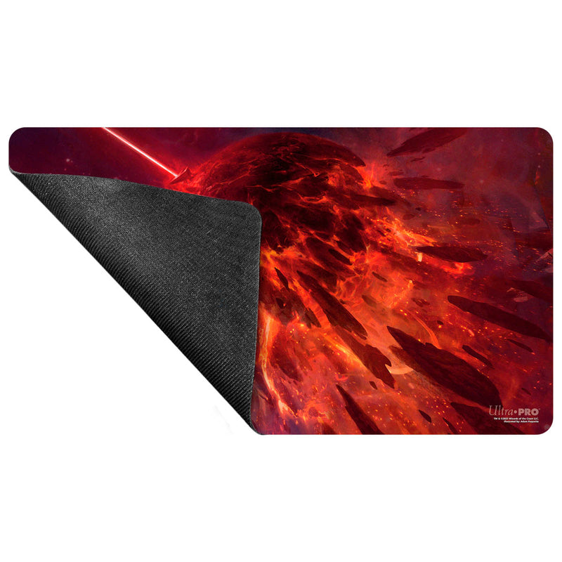 UP Tapis de Jeu MTG Aux Portes des Éternités Terre Mythique Rouge