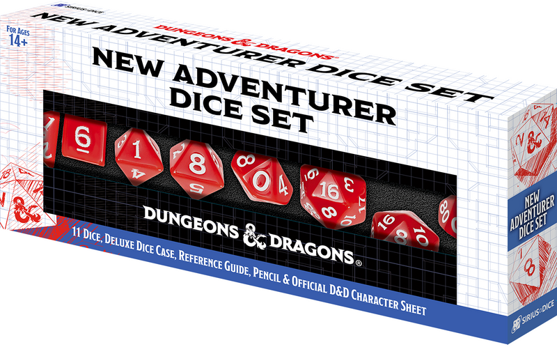 DND New Adventurer Set Red Dice