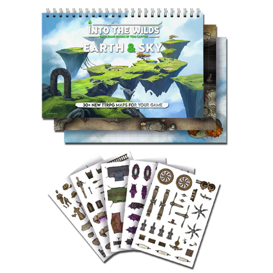 Into the Wilds Extraplanar Battlemap Books: Earth & Sky