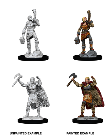 DND MINIS NON PEINTES WV12 FEMME BARBARE HUMAINE