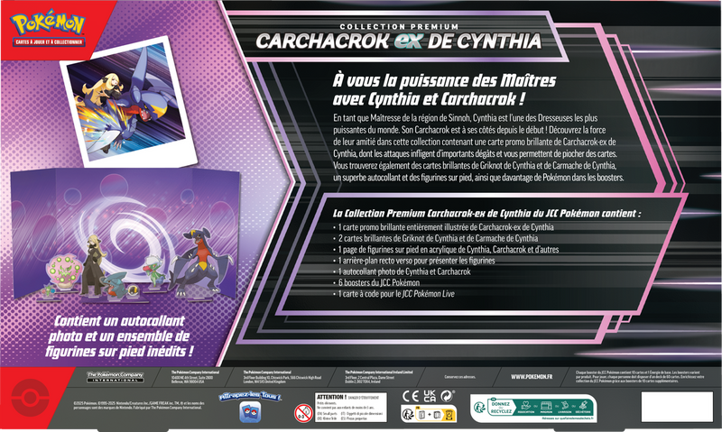 Pokemon Collection Premium Carchacrok ex de Cynthia (French)