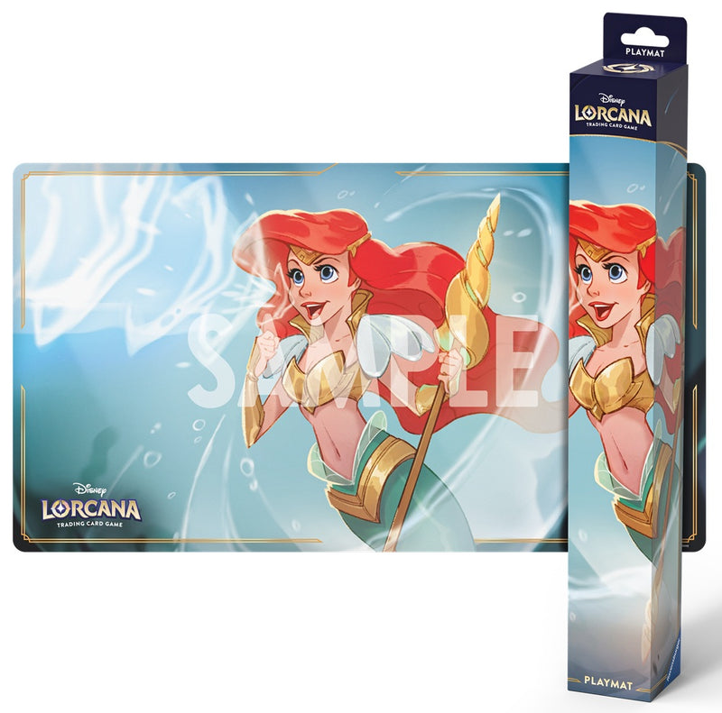 Disney Lorcana Winterspell Playmat Ariel, Sonic Warrior