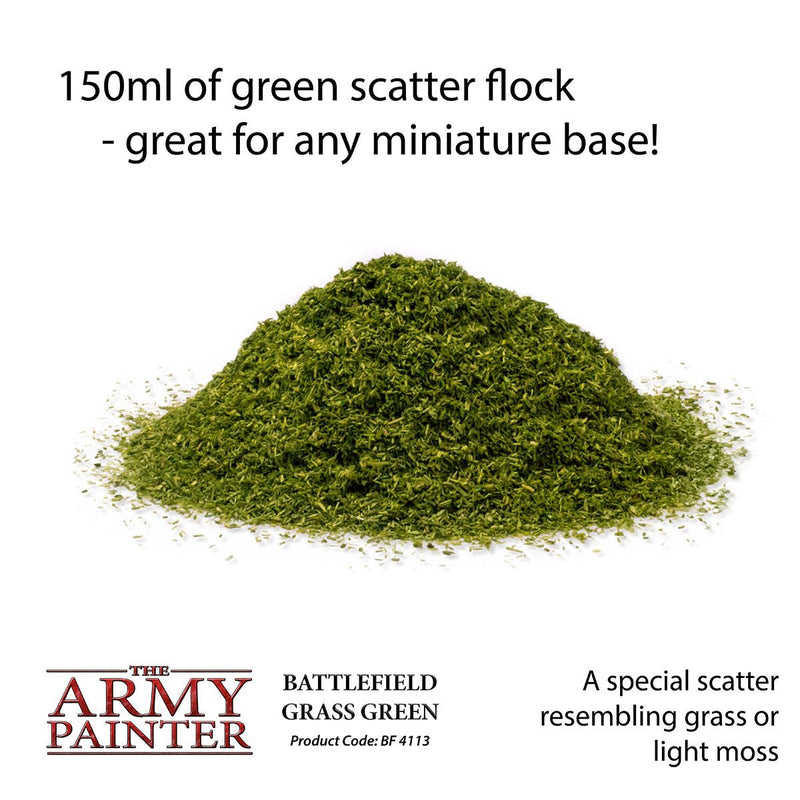 Army Painter: Battlefields Grass Green Flock 150mL