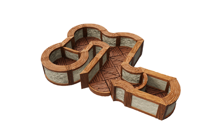 TUILES DE SORCIER : 1 POUCE EXPANSION DES ANGLES/COURBES DES VILLES/VILLAGES