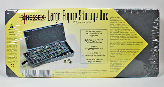 FIGURE STORAGE BOX - LARGE 25MM 80 FIG