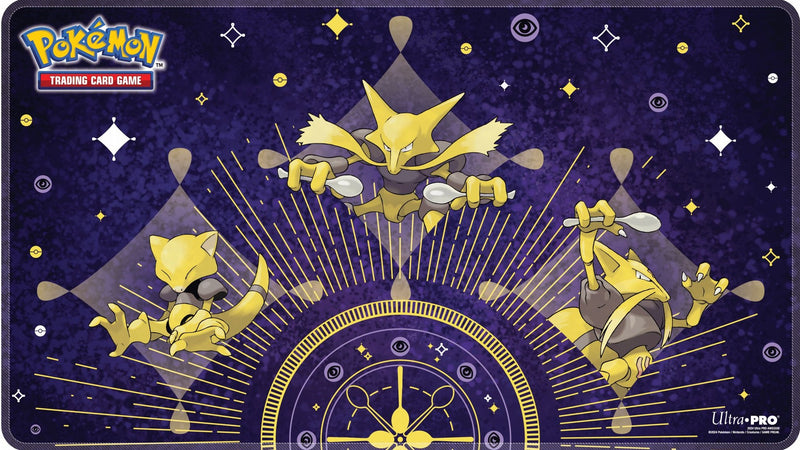 UP Pokemon Playmat Abra Evolutions Blanc Surpiqué