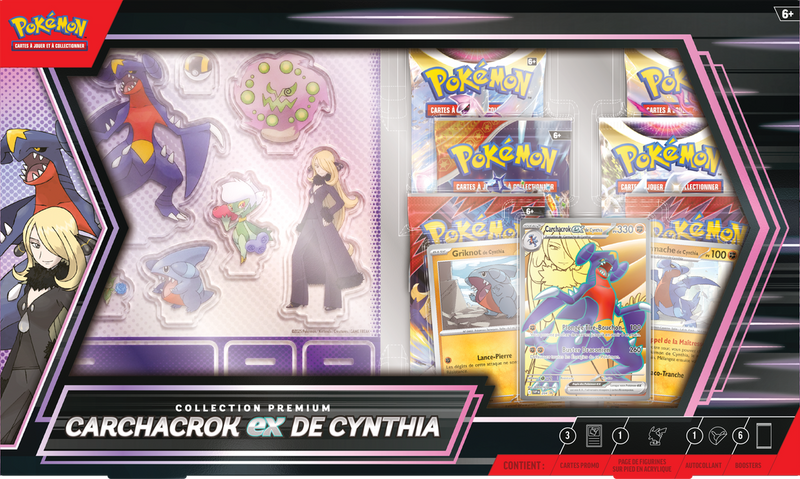 Pokemon Collection Premium Carchacrok ex de Cynthia (French)