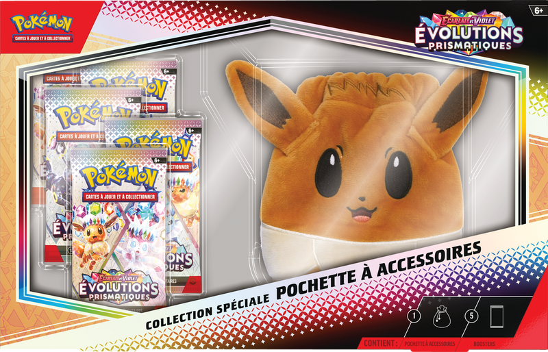 Pokemon SV8.5 Évolutions Prismatiques Collection Spéciale Pochette à Accessoires (FR)