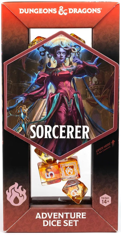 DND Adventure Dice Sorcerer : Orange